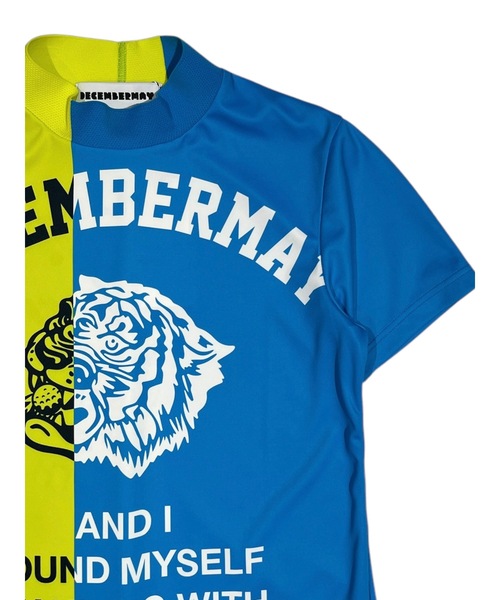 DECEMBERMAY(ディセンバーメイ)の「Lovers tiger bicolor mock neck shirt(Tシャツ/カットソー・レディース・ネイビー/ブルー/ブラック×ホワイト・MEDIUM/SMALL)」の12枚目の写真