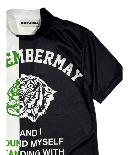 DECEMBERMAY(ディセンバーメイ)の「Lovers tiger bicolor mock neck shirt(Tシャツ/カットソー・レディース・ネイビー/ブルー/ブラック×ホワイト・MEDIUM/SMALL)」の19枚目の写真