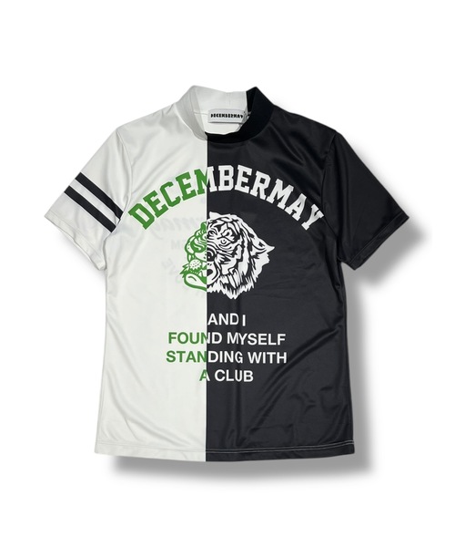 DECEMBERMAY(ディセンバーメイ)の「Lovers tiger bicolor mock neck shirt(Tシャツ/カットソー・レディース・ネイビー/ブルー/ブラック×ホワイト・MEDIUM/SMALL)」の16枚目の写真