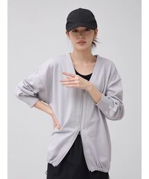 YORT（ヨート）の「【撥水・サステナブル】ダブルジップニットカーディガン（カーディガン/ボレロ）」