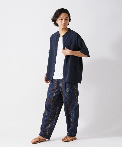 JOURNAL STANDARD relume ノーカラーコート　イージーパンツ JOURNAL STANDARD relume パンツ リネンコットンイージーパンツ