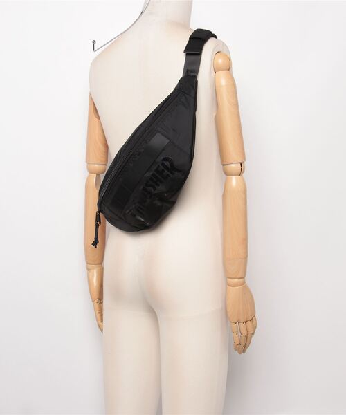 THRASHER（スラッシャー）の「【Y】〔THRASHER/スラッシャー〕キーフック付き ワンポイントロゴ ウエストバック（ボディバッグ/ウエストポーチ・メンズ・ホワイト/ダークグリーン/ブラック・FREE）」の9枚目の写真