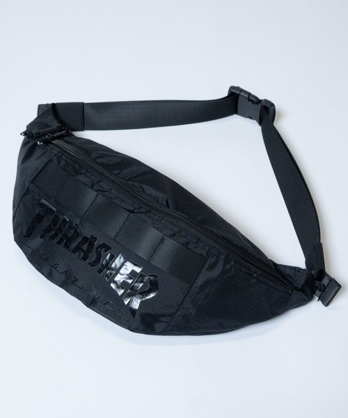 THRASHER（スラッシャー）の「【Y】〔THRASHER/スラッシャー〕キーフック付き ワンポイントロゴ ウエストバック（ボディバッグ/ウエストポーチ・メンズ・ホワイト/ダークグリーン/ブラック・FREE）」の11枚目の写真