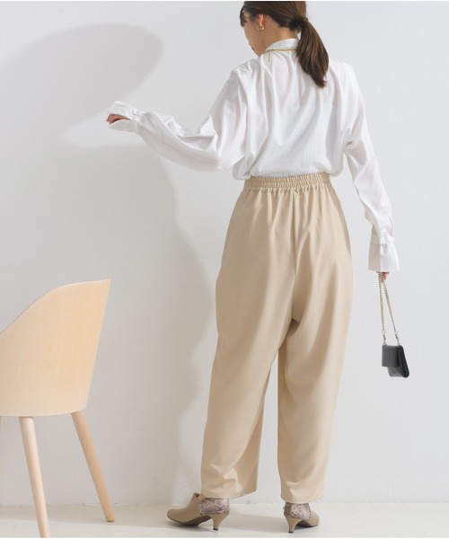 OandI（オーアンドアイ）の「アシメラップドレープパンツ（その他パンツ・レディース・ライトベージュ/チャコールグレー/ブラウン・FREE）」の19枚目の写真