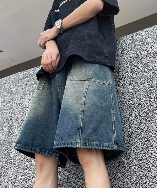 REBALANCE（リバランス）の「デニムハーフパンツ（デニムパンツ・メンズ・A/B・MEDIUM/LARGE/X-LARGE）」の4枚目の写真