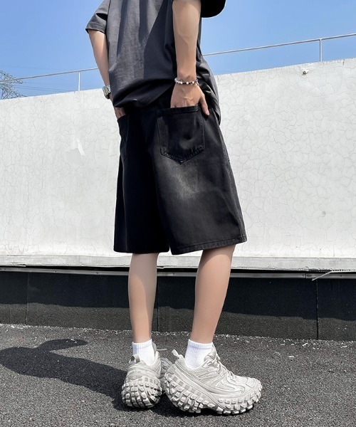 REBALANCE（リバランス）の「デニムハーフパンツ（デニムパンツ・メンズ・A/B・MEDIUM/LARGE/X-LARGE）」の6枚目の写真