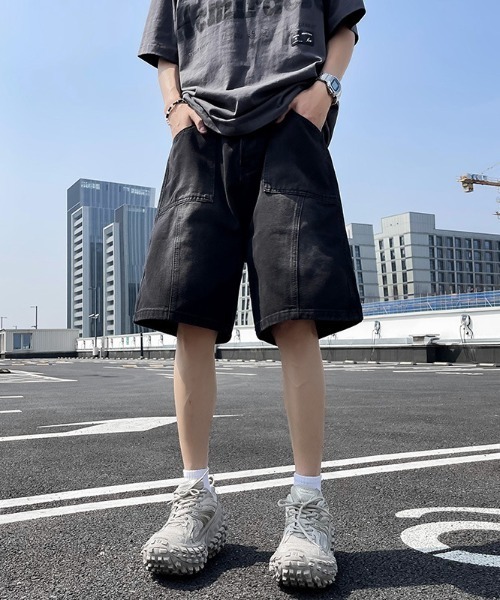 REBALANCE（リバランス）の「デニムハーフパンツ（デニムパンツ・メンズ・A/B・MEDIUM/LARGE/X-LARGE）」の9枚目の写真