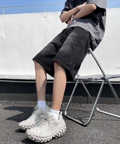 REBALANCE（リバランス）の「デニムハーフパンツ（デニムパンツ・メンズ・A/B・MEDIUM/LARGE/X-LARGE）」の10枚目の写真