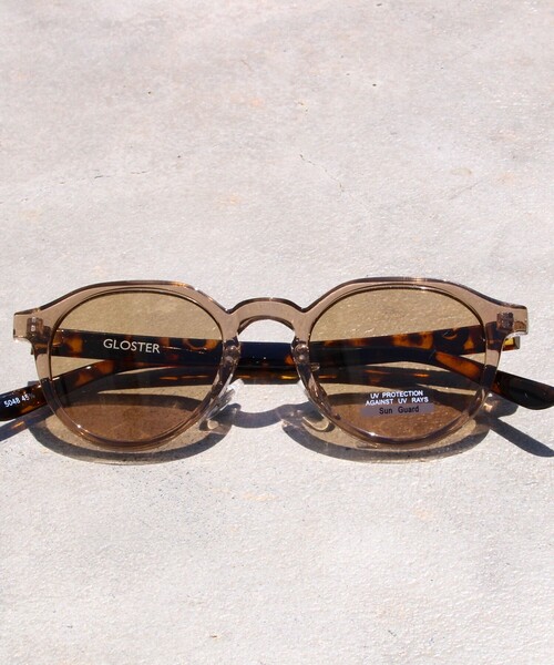 GLOSTER（グロスター）の「【GLOSTER/グロスター】クラウンパント セルフレーム カラーレンズサングラス（サングラス・メンズ・ブラウン/グレー/ブラウン系その他/キャメル/ベージュ/ダークグリーン/チャコールグレー/ロイヤルブルー・FREE）」の21枚目の写真