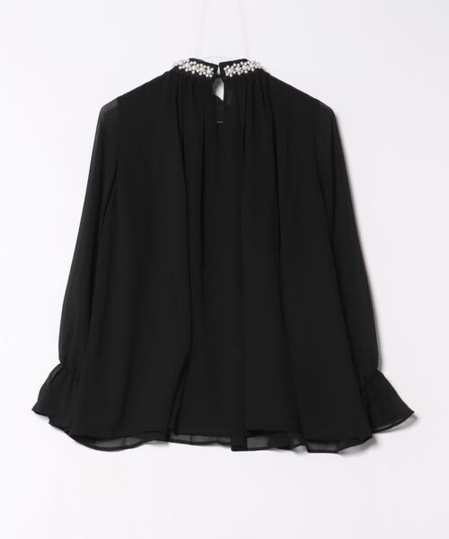 ブラウス シャツ パールネック キャンディスリーブ ブラウス HUIT レディース パールネック キャンディスリーブ ブラウス HUIT（シャツ
