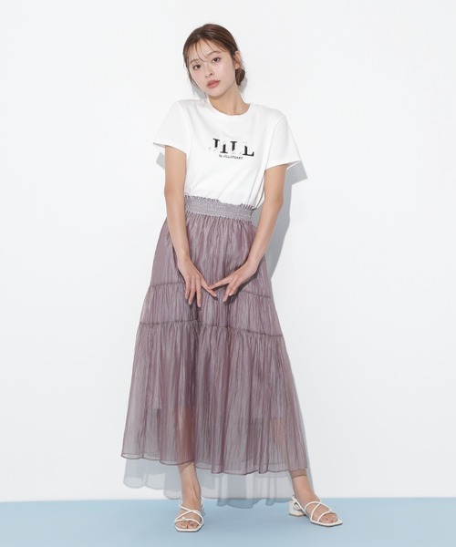 JILL by JILL STUART（ジルバイジルスチュアート）の「◇シアーシャイニーボリュームスカート（スカート・レディース・ホワイト/ブラック/ブラウン/ブルー・FREE）」の19枚目の写真