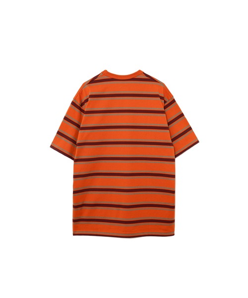 tシャツ マルチボーダーロゴプリントTシャツ レディース STAR＆STRIPE】マルチボーダーリンガーT（Tシャツ/カットソー