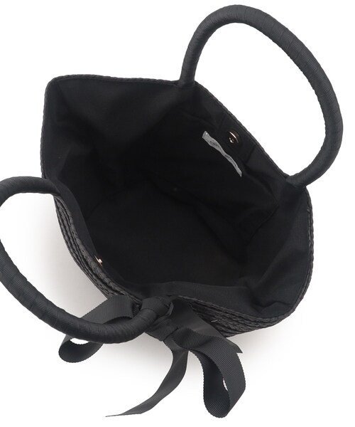 couture brooch（クチュールブローチ）の「リボンディティールかごトートバッグ（トートバッグ・レディース・ブラック/アイボリー・00）」の8枚目の写真