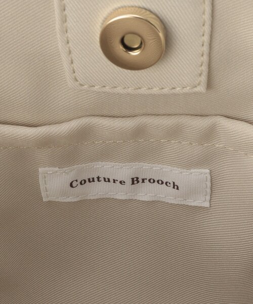 couture brooch（クチュールブローチ）の「リボンディティールかごトートバッグ（トートバッグ・レディース・ブラック/アイボリー・00）」の11枚目の写真