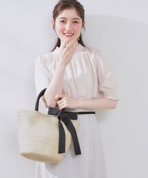 couture brooch | リボンディティールかごトートバッグ(トートバッグ)