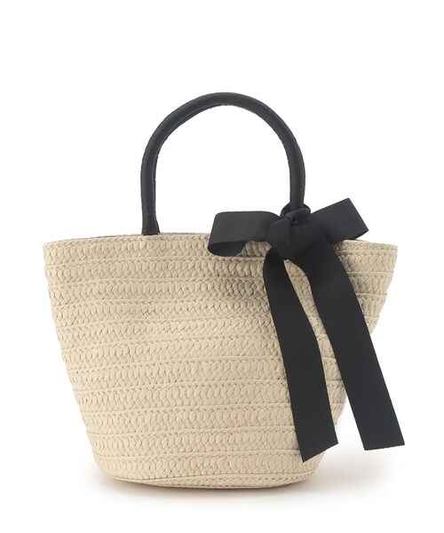 couture brooch（クチュールブローチ）の「リボンディティールかごトートバッグ（トートバッグ・レディース・ブラック/アイボリー・00）」の16枚目の写真