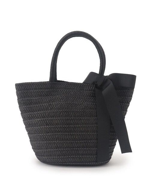 couture brooch（クチュールブローチ）の「リボンディティールかごトートバッグ（トートバッグ・レディース・ブラック/アイボリー・00）」の15枚目の写真