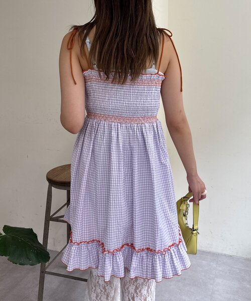 HELLO.SANFRANCISCO（ハローサンフランシスコ）の「【HELLO.SANFRANCISCO/ハローサンフランシスコ】2WAYシャーリングチュニックベアワンピ（チュニック・レディース・ブラック/オレンジ/ホワイト/パープル・ONE SIZE）」の9枚目の写真