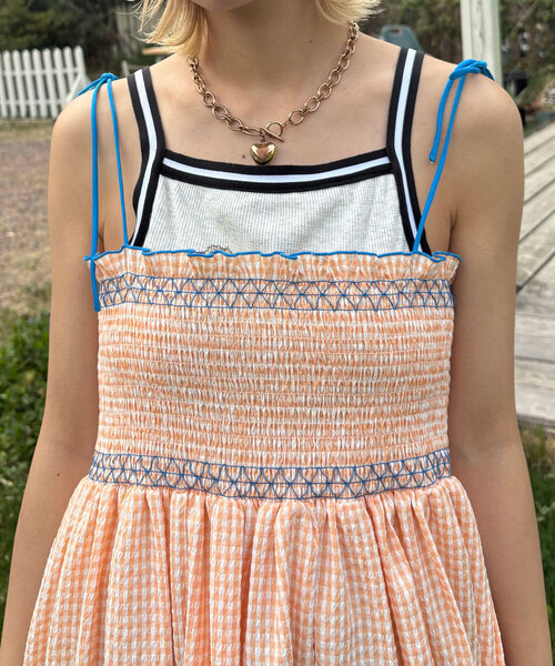 HELLO.SANFRANCISCO（ハローサンフランシスコ）の「【HELLO.SANFRANCISCO/ハローサンフランシスコ】2WAYシャーリングチュニックベアワンピ（チュニック・レディース・ブラック/オレンジ/ホワイト/パープル・ONE SIZE）」の22枚目の写真