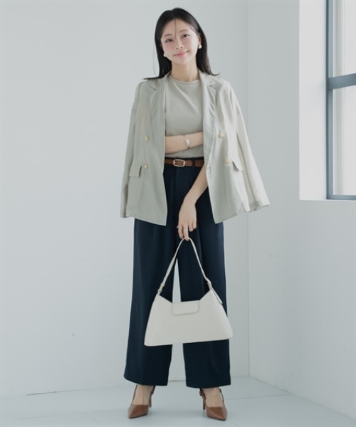 Petitjo（プッチージョ）の「小さいサイズ　シアージャケット　低身長さん・小柄女性（テーラードジャケット・レディース・ネイビー/ベージュ・PM/PL/PSS/PS）」の20枚目の写真