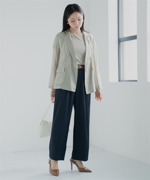 Petitjo（プッチージョ）の「小さいサイズ　シアージャケット　低身長さん・小柄女性（テーラードジャケット・レディース・ネイビー/ベージュ・PM/PL/PSS/PS）」の22枚目の写真