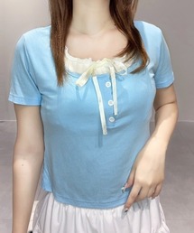 paravion | レイヤーリボンカットTシャツ(Tシャツ/カットソー)