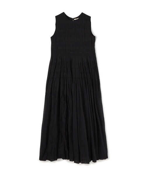 NE QUITTEZ PAS!（ヌキテパ）の「ne Quittez pas COTTON VOILE SHIRRING ドレス（ワンピース・レディース・ブラック/ライトパープル/ピンク・M）」の2枚目の写真