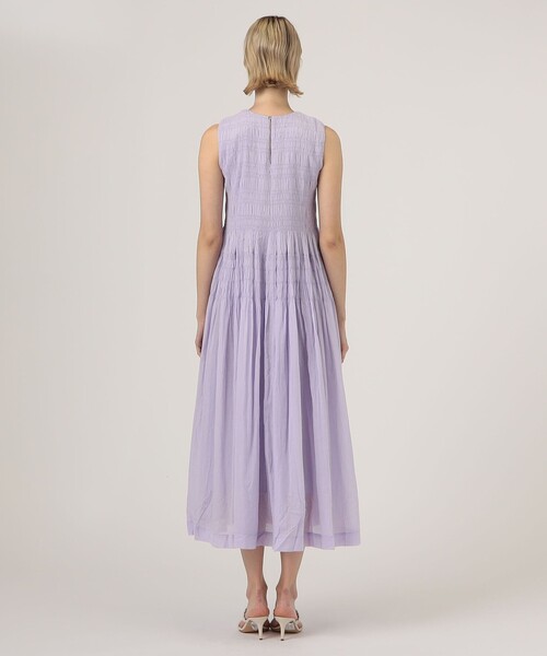 NE QUITTEZ PAS!（ヌキテパ）の「ne Quittez pas COTTON VOILE SHIRRING ドレス（ワンピース・レディース・ブラック/ライトパープル/ピンク・M）」の6枚目の写真