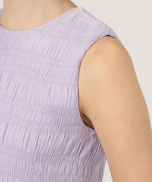 NE QUITTEZ PAS!（ヌキテパ）の「ne Quittez pas COTTON VOILE SHIRRING ドレス（ワンピース・レディース・ブラック/ライトパープル/ピンク・M）」の9枚目の写真