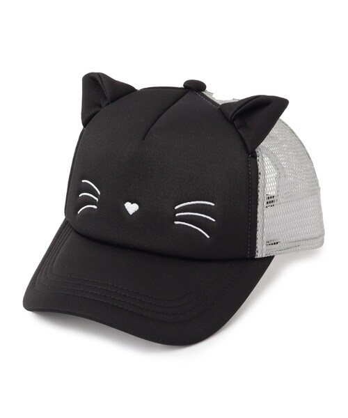 GENZERO ブラック　ホワイト猫耳　キャップ GENZERO ブラック ホワイト猫耳 キャップ（GENZERO「魔头系列