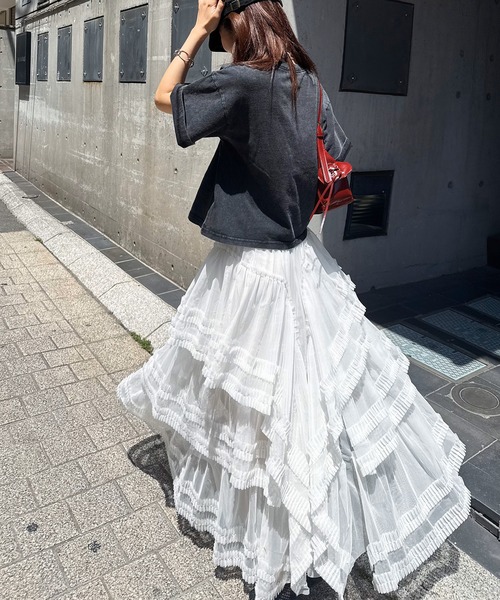 極美品 msgm 3段フリル スカート 40 送料無料 小花柄3段フリルティアードスカート – jemiremi（ジェミレミ）