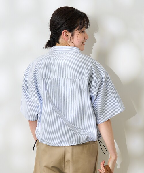 FREAK'S STORE（フリークスストア）の「Foxfire × FREAK'S STORE/フォックスファイヤー 別注 オックス フィッシングポケットショートスリーブシャツ（シャツ/ブラウス・レディース・その他13/サックスブルー/グレー・ﾌﾘ-）」の19枚目の写真