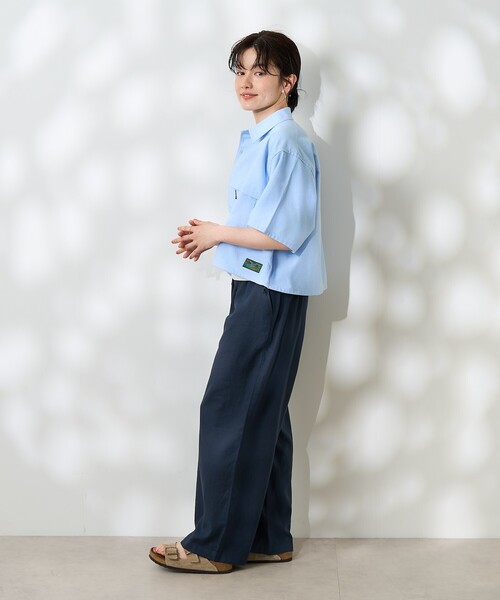 ブラウス シャツ Foxfire × FREAK'S STORE/フォックスファイヤー 別注 オックス フィッシングポケットショートスリーブシャツ レ Foxfire/別注 オックス フィッシングポケットショートスリーブ