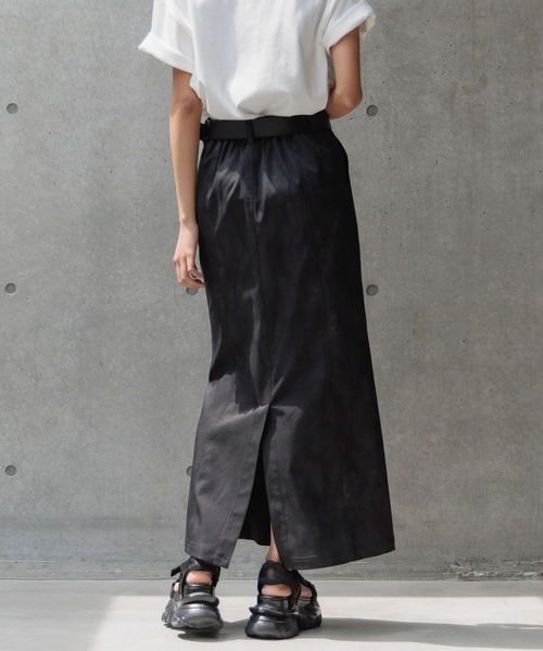 PAGEBOY（ページボーイ）の「スモークプリントナロースカート（スカート・レディース・チャコールグレー/ホワイト系その他4/ブラック・FREE）」の10枚目の写真