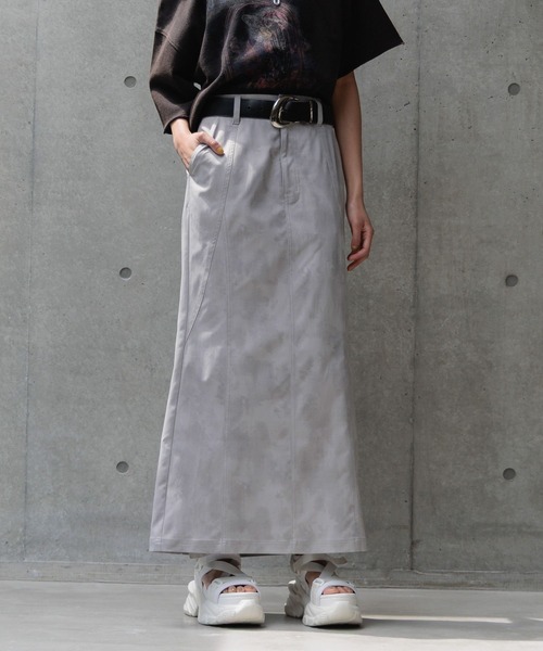 PAGEBOY（ページボーイ）の「スモークプリントナロースカート（スカート・レディース・チャコールグレー/ホワイト系その他4/ブラック・FREE）」の14枚目の写真