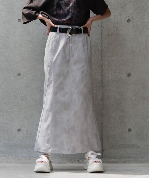 PAGEBOY（ページボーイ）の「スモークプリントナロースカート（スカート・レディース・チャコールグレー/ホワイト系その他4/ブラック・FREE）」の15枚目の写真