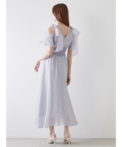 （新品未使用）スナイデル♡ショルダーリボンワンピ セール】ショルダーリボンワンピース（ワンピース）｜SNIDEL