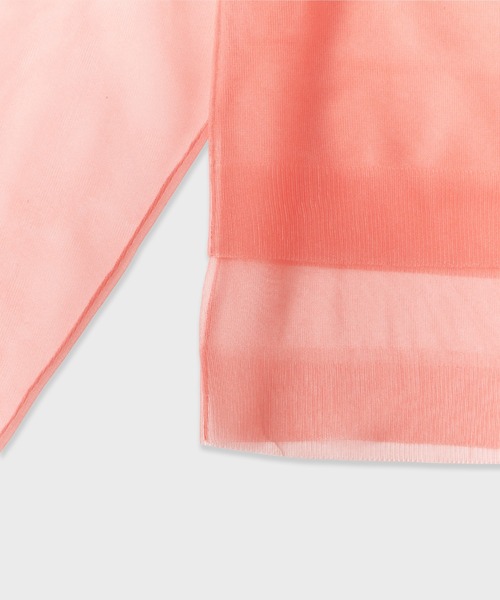 LE CIEL BLEU(ルシェルブルー)の「LE CIEL BLEU/ルシェルブルー Sheer Layered Cardigan シアーレイヤードカーディガン(カーディガン/ボレロ・レディース・ピンク・36)」の5枚目の写真