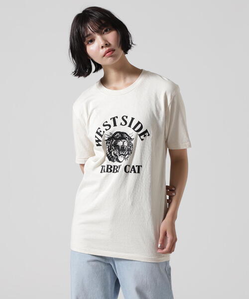 MIXTA(ミクスタ)の「MIXTA/ミクスタ CREW NECK TABBY Tシャツ(Tシャツ/カットソー・レディース・ナチュラル・S)」の3枚目の写真