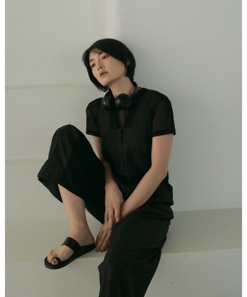 Sheer Tulle T-shirts（Tシャツ/カットソー）｜anuke