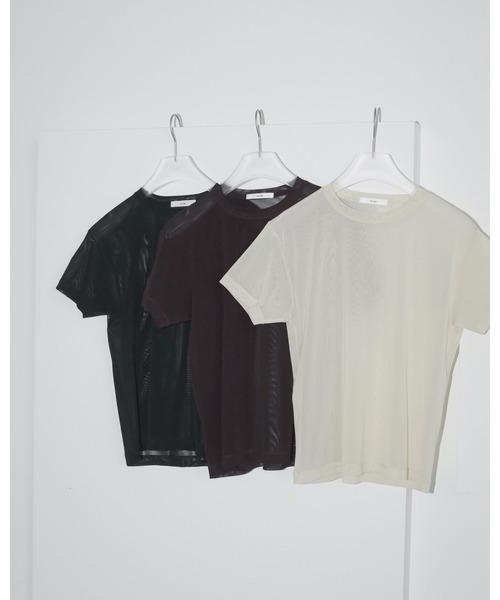 Sheer Tulle T-shirts（Tシャツ/カットソー）｜anuke