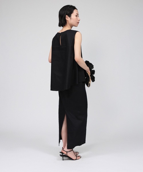 BABYLONE(バビロン)の「リネンレーヨンストレッチブラウス(シャツ/ブラウス・レディース・ベージュ/ブラック/サックスブルー・フリー)」の20枚目の写真