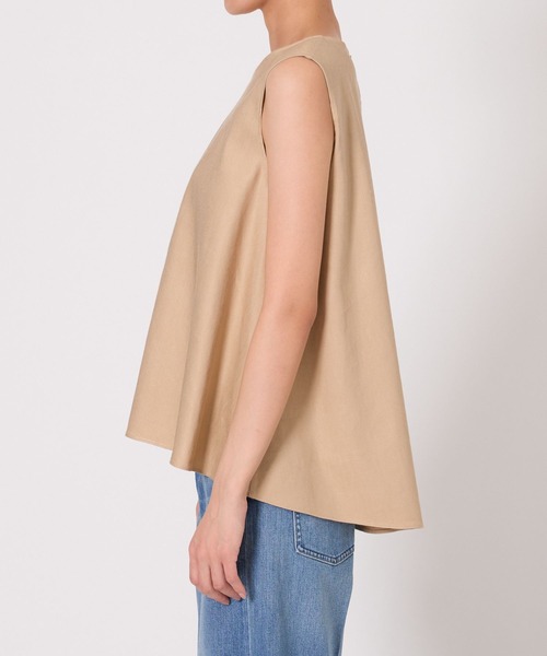 BABYLONE(バビロン)の「リネンレーヨンストレッチブラウス(シャツ/ブラウス・レディース・ベージュ/ブラック/サックスブルー・フリー)」の22枚目の写真