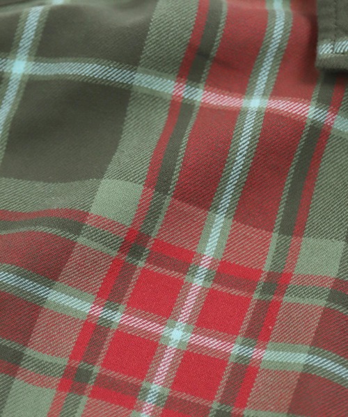 OMNIGOD（オムニゴッド）の「[OMNIGOD womens / オムニゴッド] コットンギャバチェック スプレッドカラーシャツ（シャツ/ブラウス・レディース・レッド系その他/グリーン系その他・0）」の9枚目の写真
