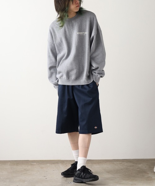 FOG ESSENTIALS(エフオージーエッセンシャルズ)の「FOG ESSENTIALS/エッセンシャルズ FOG 1POINT LOGO CREW SWEAT ロゴ トレーナー/ロゴ スウェット トレーナー 裏起毛 ワンポイント ロゴ オーバーサイズ(スウェット・メンズ・ミント/ヘザーグレー・M/L/XL)」の6枚目の写真