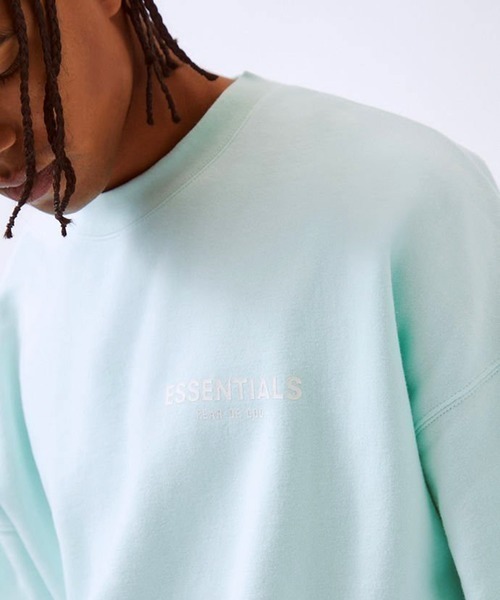 FOG ESSENTIALS(エフオージーエッセンシャルズ)の「FOG ESSENTIALS/エッセンシャルズ FOG 1POINT LOGO CREW SWEAT ロゴ トレーナー/ロゴ スウェット トレーナー 裏起毛 ワンポイント ロゴ オーバーサイズ(スウェット・メンズ・ミント/ヘザーグレー・M/L/XL)」の8枚目の写真