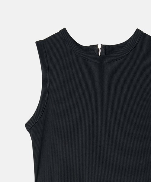 LE CIEL BLEU(ルシェルブルー)の「Bi-Material Fit and Flare Dress / バイマテリアルフィットアンドフレアドレス(ワンピース・レディース・ネイビー/ブラック/カーキ・36/38)」の4枚目の写真