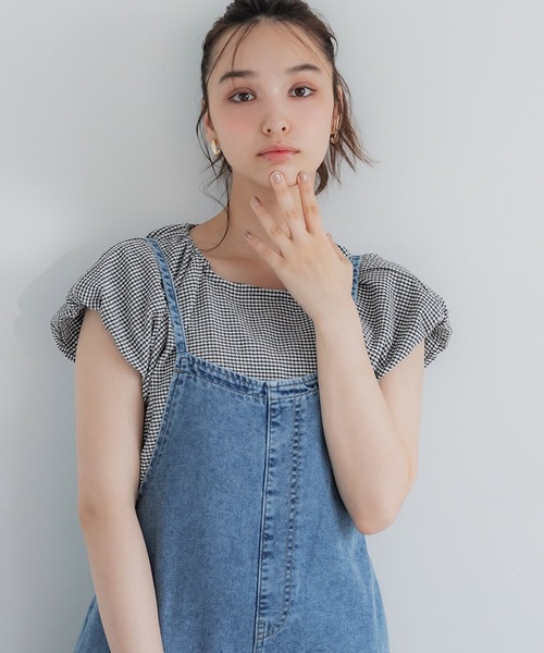 coca(coca)(コカ)の「パフスリーブブラウス(シャツ/ブラウス・レディース・アイボリー/ブラック/A/B/C/D/ホワイト・M/L/S)」の5枚目の写真