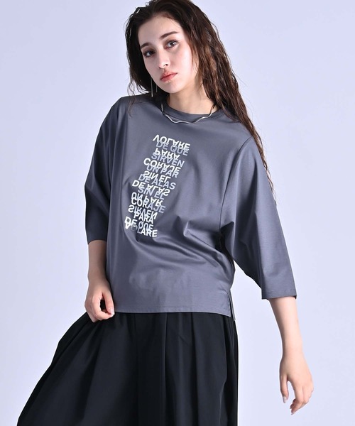 ポイント箔プリントTシャツ（Tシャツ/カットソー）｜RAW FUDGE