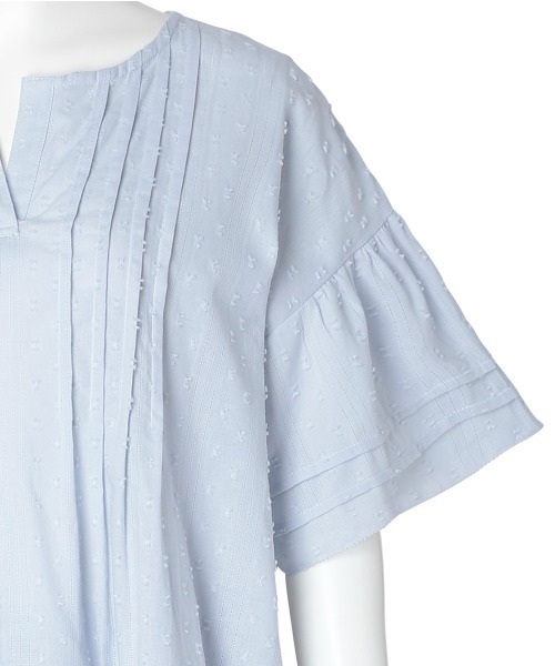 KID BLUE（キッドブルー）の「キッドブルー -２５カットドビーコットン -半袖パジャマ -KNBK375 -kidblue（ルームウェア/パジャマ・レディース・サックスブルー/ブラック・M）」の18枚目の写真